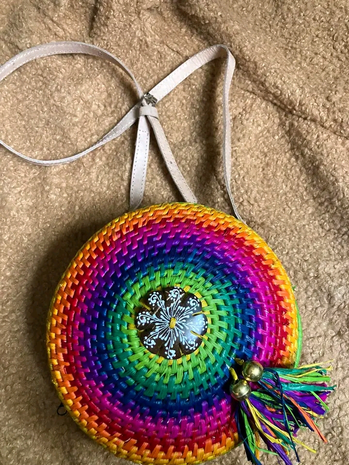 Bandolière crochet en raphia